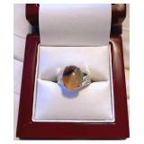HFF034 Montana Agate GF Ring Size 6.5