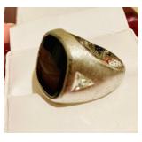 HFF042 Men’s Onyx SS Ring Size 7