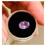 HFF052 Genuine Amethyst Faceted Stone