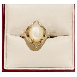 HFF055 MOP SS Ring SZ 4