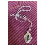 HFF092 SS Montana Agate Necklace 