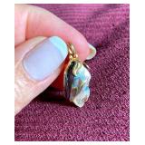 HFF096 14K Gold Filled Abalone Pendant