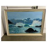 FTH008- Large Ornate Framed Painting 