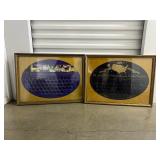 FTH019- (2) Ornate Quarter Dollar Frames Without Quarters 