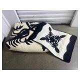 FTH024- Hawaiian Print Queen Quilt Set 