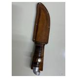 FTH095- Vintage 1973 Us Western L66 Hunting Knife