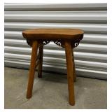 FTH103- Carved Ornate Wooden Stool