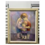 FTH126- Framed Painting On Canvas By Dietrich Grunewald