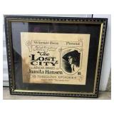 FTH151- Vintage 1920 The Lost City Of The African Jungles Movie Poster 