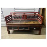 FTH157- Antique Rosewood? Chinese Bench
