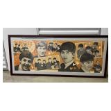 FTH173- Framed The Beatles 1964 Dell Color Banner Poster RARE