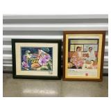 FTH213- Framed Vintage Hawaiian Coca-Cola Poster & Artwork