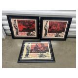 FTH215- (3) Framed Vintage Posters Of The 60