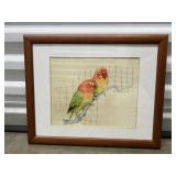 FTH216- Wooden Framed Watercolor Painting 