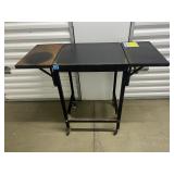 FTH262- Vintage Metal Typewriter Drop Leaf Table