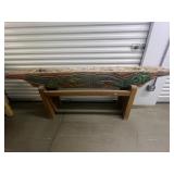 FTH302- Balinese Carved Wooden Trough 