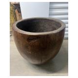 FTH305- Large Wooden Coconut? Pot