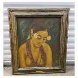 FTH312 Framed Original "Tahiti" Painting By Paul Engdahl