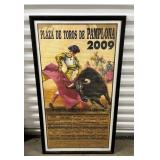 FTH318 Large Framed Plaza De Toros De Pamplona Poster