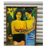 FTH319- Beautiful Painting Titled Two Tahitian Women