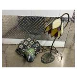 FTH346- (2) Stained Glass Lamps