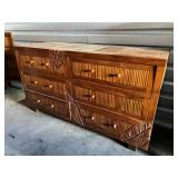 FTH362- Beautiful Vintage Carved Wooden Dresser