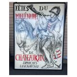 FTH376- Large French 1937 Millennium Holidays Poster