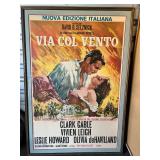 FTH378- Large Vintage Italian Gone With The Wind Movie Poster