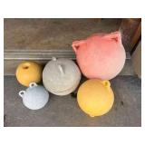 FTH395- Assorted Vintage Fishing Buoys