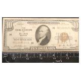 FTH420 - 1929 $10 Brown Seal Federal Reserve Note Bank Of St. Louis