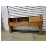 FTH445- Vintage Mid Century Modern Wooden Headboard 