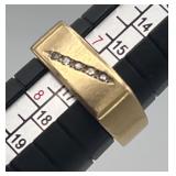 FTH703-14k Gold And Diamond Ring