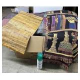FTH492 Full/Queen Sized Comforter, Blanket & Bamboo Table Runner