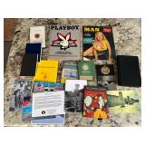 FTH537- Assorted Vintage Books & Play Boy Magazine 