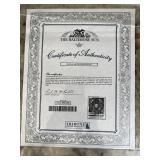 FTH539- Black & White Photo With Certificate Of Fidel Castro