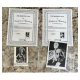 FTH540- (2) Certified Archive Photographs Of Janis Joplin & Sebastian Cabot