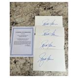 FTH541- (4) Certified Goldie Hawn Autograph Cards
