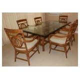 KLS008 Lovely CS Wo Glass Top Dining Set