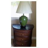 KLS015 Half Circle Nightstand and Lamp 