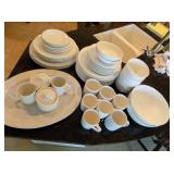 KLS075 White Elements and Gibson Dinnerware