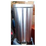 NVN021-Simplehuman Silver 30Lt Rubbish Bin