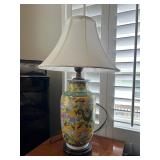 NVN028- Beautiful Asian Style Yellow Vase Table Lamp