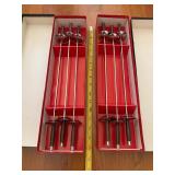 NVN065 2 Sets of 6 Stainless Steel Skewers