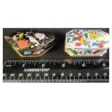 NVN108 - Pair Of Vintage Cloisonne Snuff Boxes 