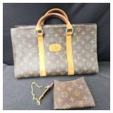 NVN122 - *Louis Vuitton Monogram like Cosmetic Bag and Coin Purse 