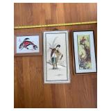 NVN147 Three Framed Artworks