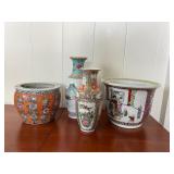 NVN148- Asian Design Vases & Planter Pots