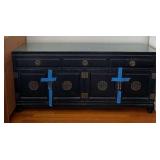 NVN164- Wooden Black Dresser 