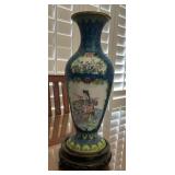 NVN186- Vintage Asian Cloisonné Vase