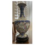 NVN187- Gorgeous Vintage Asian Enamel Vase